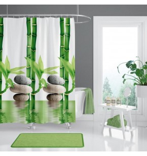 Υφασμάτινη κουρτίνα μπάνιου 180 χ 200 εκ. Max Home Bamboo 10056