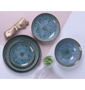 Σετ πιάτα φαγητού 20 τμχ inglaze stoneware Cryspo Trio Kansai