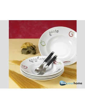 Σετ spaghetti 7 τμχ πορσελάνη Cryspo Trio Speciality