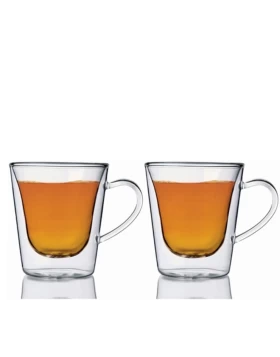 Σετ 2 φλυτζάνια cappuccino Bormiolli Thermic Glass 08880/05