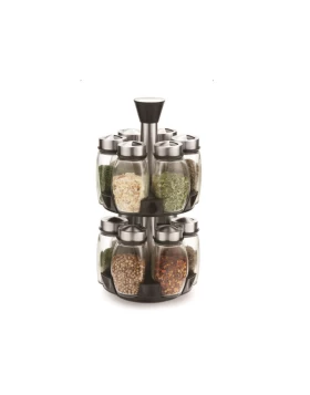 Σετ 12 βαζάκια μπαχαρικών σε βάση Skamagas 8632002