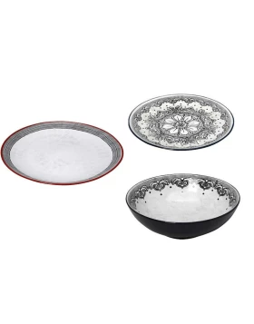 Σετ πιάτα φαγητού 18 τμχ Espiel LIS105S