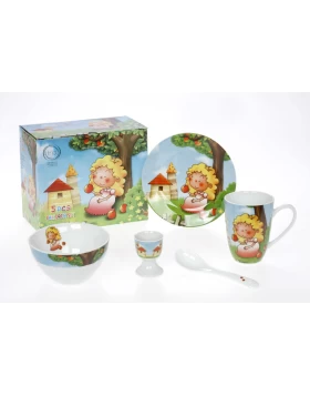 Παιδικό σετ φαγητού 5 τμχ Cryspo Trio Milita 