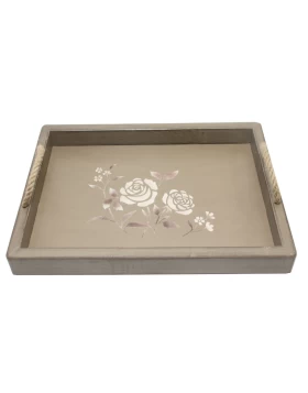 Ξύλινος δίσκος σερβιρίσματος 44 εκ. KorresCraft Roses 236-802-62