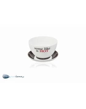 Σετ μπολάκι πιατάκι 650ml για σούπα κονσομέ Evigri 0198/BOWL