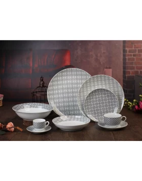 Σετ πιάτα φαγητού 20 τμχ Cryspo Trio Norden 8432