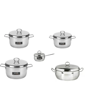 Σετ 5 ανοξείδωτα σκεύη Ελληνικής κατασκευής Venus 15026SET