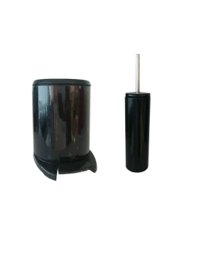 Σετ κάδος πεντάλ 6 lt & πιγκάλ Primanova Cigo Black