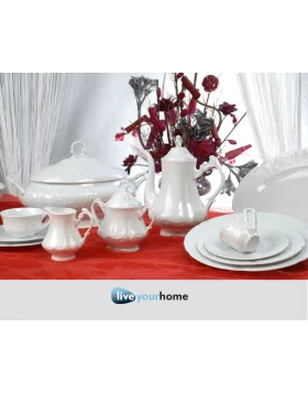 Σετ πιάτα φαγητού 72 τμχ Cryspo Trio Regina 