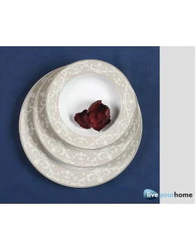 Σετ πιάτα φαγητού 40 τμχ Cryspo Trio Charlote Oro