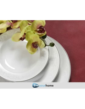 Σετ πιάτα φαγητού 72 τμχ Cryspo Trio Passion