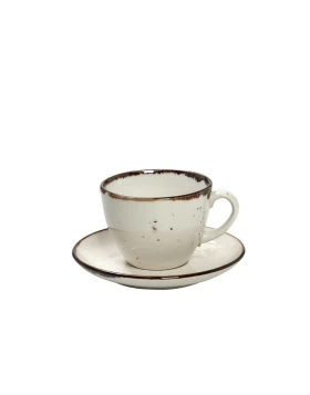 Φλυτζάνι πιατάκι cappuccino πορσελάνη Espiel TLK111