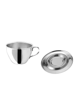 Ανοξείδωτο φλιτζάνι πιατάκι 160 ml cappuccino Motta 1505