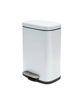 Κάδος πεντάλ soft close 5 lt Spirella Akira White