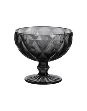 Ποτήρι παγωτού 310 ml Cryspo Trio Kare Smoke