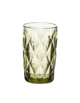 Ποτήρι σωλήνα 330 ml Cryspo Trio Kare Green