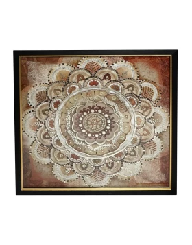 Πίνακας κάδρο 92 εκ. κόκκινο μοτίβο Espiel RAM220 