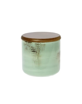 Βαζάκι για καφέ πορσελάνη 12 εκ. Cryspo Trio Country Green