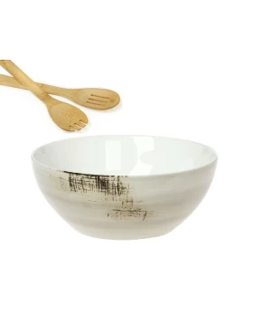 Σαλατιέρα πορσελάνη 25 εκ. Cryspo Trio Country Beige