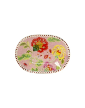 Πιάτο γλυκού κουταλιού 12 εκ. Cryspo Trio Floral Pink