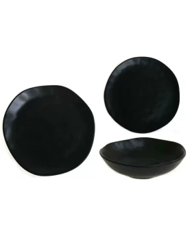 Σετ κεραμικά πιάτα φαγητού 19 τμχ Marva Afrika