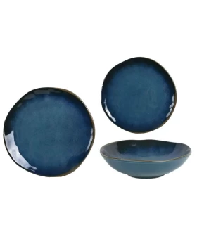 Σετ κεραμικά πιάτα φαγητού 18 τμχ Marva Amalfi