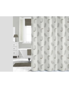 Υφασμάτινη κουρτίνα μπάνιου 180 εκ. Sealskin Plumes 