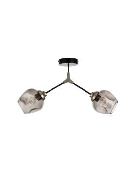 Μεταλλικό φωτιστικό 2 φώτα Inlight 6129-2