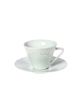 Σετ 6 φλιτζάνια καφέ 100 ml πορσελάνη Cryspo Trio Lilium 