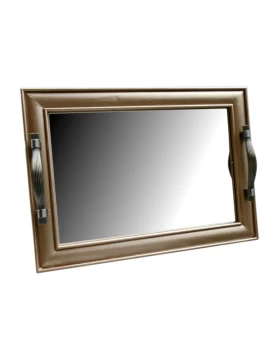 Ξύλινος δίσκος 36 εκ. Korrescraft Antique Gold G-236-67