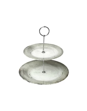 Εταζέρα - πιατέλα 2 επιπέδων πορσελάνη Espiel RPD105K1