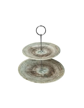 Εταζέρα - πιατέλα 2 επιπέδων πορσελάνη Espiel RPE105K1