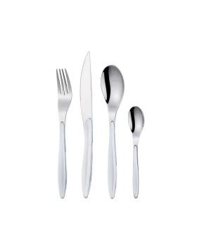 Σετ μαχαιροπήρουνα 24 τμχ Cryspo Trio Hoop White