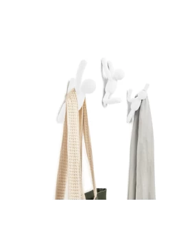 Κρεμάστρες Τοίχου Buddy (3 τμχ) Άσπρες Umbra 318165-660