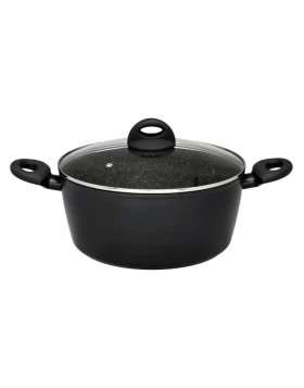 Χύτρα με επίστρωση πέτρας και καπάκι 28 εκ. Cryspo Trio Petra