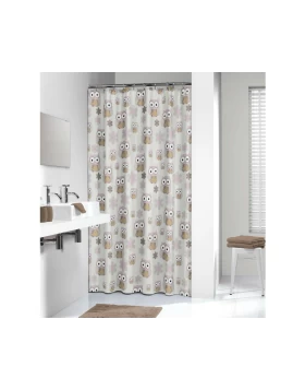 Κουρτίνα μπάνιου 180 εκ. Sealskin peva Owl Sand 