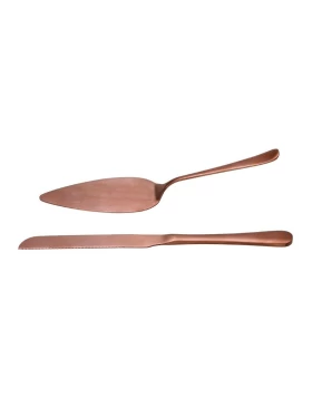 Σετ σερβιρίσματος τούρτας Cryspo Trio Durable Rosegold matt