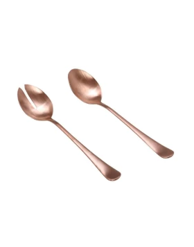 Ανοξείδωτο σετ σερβιρίσματος σαλάτας Cryspo Trio Rosegold Matt