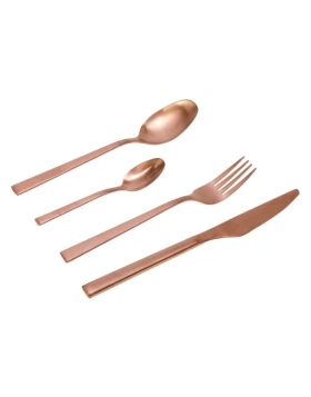 Σετ ανοξείδωτα μαχαιροπήρουνα 24 τμχ Cryspo Trio Durable Rosegold matt