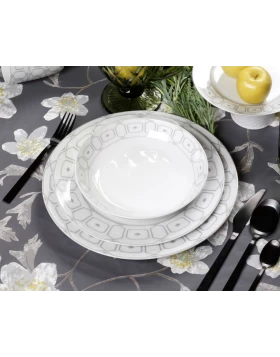Σετ πιάτα φαγητού πορσελάνη 20 τμχ Cryspo Trio Ovvio