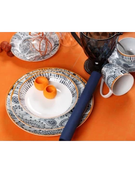 Σετ πιάτα φαγητού πορσελάνη 20 τμχ Cryspo Trio Nautico 