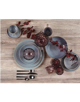 Σετ πιάτα φαγητού 20 τμχ πορσελάνη Cryspo Trio Azure