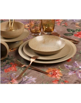 Σετ πιάτα φαγητού 20 τμχ πορσελάνη Cryspo Trio Sandy