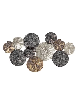 ΔΙΑΚΟΣΜΗΤΙΚΟ ΤΟΙΧΟΥ ΜΕΤΑΛΛΙΚΟ ΧΡΥΣΟ ''ΚΥΚΛΟΙ'' 98Χ55ΕΚ Espiel ICY118