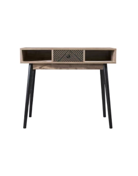 ΚΟΝΣΟΛΑ Home ΜΑΥΡΟ GREY OAK 90*35*75 Fylliana 271-00-025