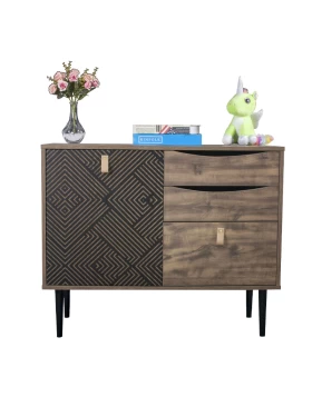 ΚΟΜΟΤΑ Home ΜΑΥΡΗ GREY OAK 90*39.5*75 Fylliana 271-00-022