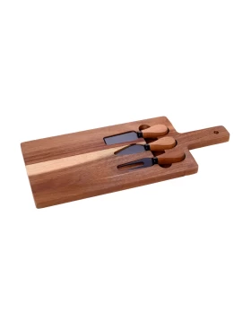 Σετ πλατό & 3 μαχαίρια σερβιρίσματος τυριών Cryspo Trio 01.00.414 