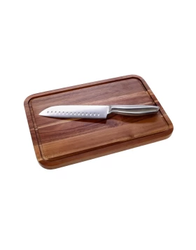 Σετ δίσκος κοπής και μαχαίρι santoku Cryspo Trio 01.00.219