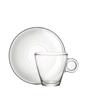 Φλυτζάνι πιατάκι τσαγιού 320 ml Bormiolli Easy Bar
