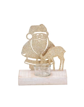 ΑΓΙΟΣ ΒΑΣΙΛΗΣ ΜΕ ΞΥΛ. ΒΑΣΗ ΡΕΣΩ ΕΚΡΟΥ- CHAMPAGNE 17,5ΕΚ Espiel MRA122K4